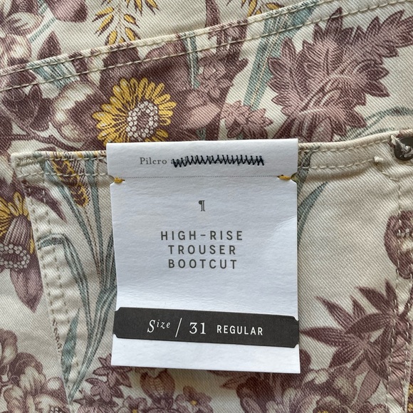 Anthropologie Pilcro Floral Trouser NWT 31 - Picture 5 of 7